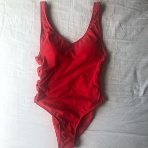 Sexy red one piece!!